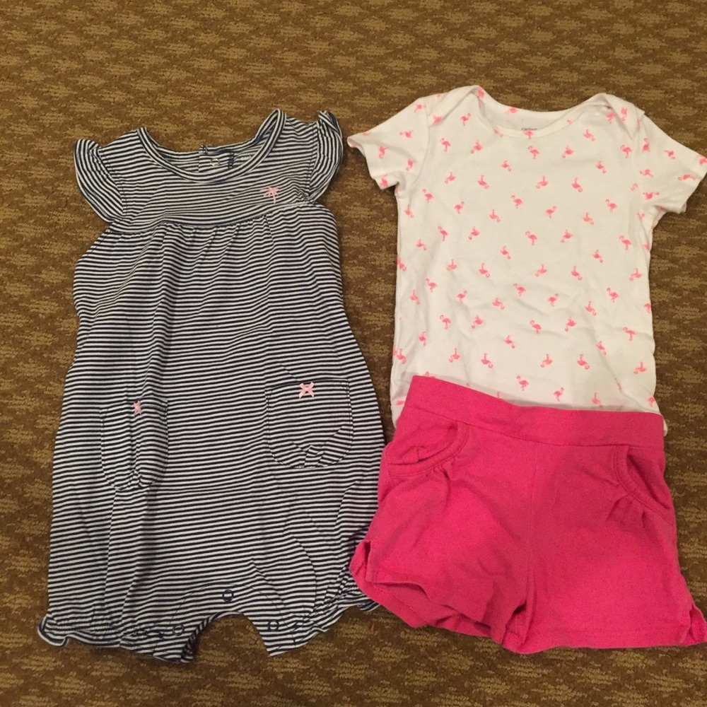 Mix and match summer romper and shorts/onesie